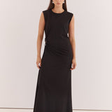 Roxxi Stone Trim Dress - Black