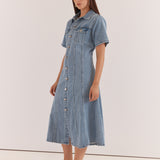 Kara Denim Midi Dress