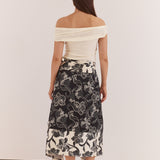 Maribel Asym Wrap Skirt