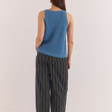 Kiani Knit Tank - Azure