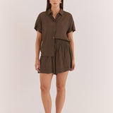 Lune Relaxed Short - Micro Dot