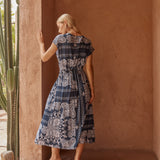 Zendeya Twist Midi Dress - Bandana Print