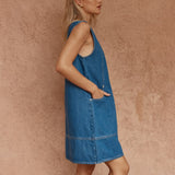 Hart Denim Shift Dress - Classic Blue