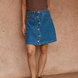 Tipo Wave Denim Skirt - Classic Blue