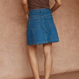 Tipo Wave Denim Skirt - Classic Blue