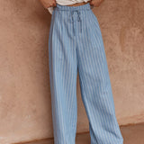 Beth Tailored Pant in Blue White – women's pants by SASS