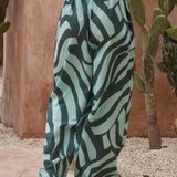 Paulie Beach Pant - Seaweed Print