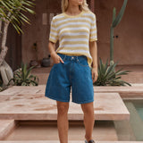 Sabine Denim Short - Classic Blue
