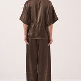Aurora Satin Pant - Chocolate