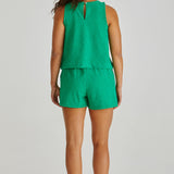 Codi Tank - Green Zig Zag