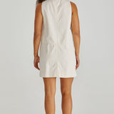 Marcy Denim Shift Dress - Parchment