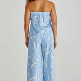 Tilda Strapless Top - Abstract Daisy