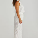 Zimmy Broderie Tank - Cream