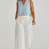 Zimmy Broderie Pant - Cream