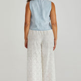 Zimmy Broderie Pant - Cream