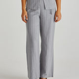 Petra Pant - Grey Pinstripe