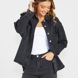 Jasmine Denim Jacket - 82 Washed Black