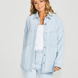 Jasmine Denim Jacket - 96 Bleached Wash