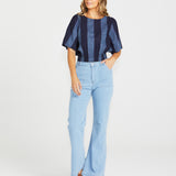 Cailee Top - Navy Stripe
