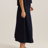 Sabine Denim Skirt - Dark Rinse Wash