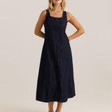 Ainsley Dress - Dark Rinse Wash