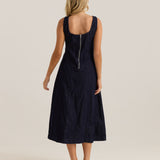 Ainsley Dress - Dark Rinse Wash