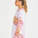 Chiara Spliced Shirt - Paisley/Stripe