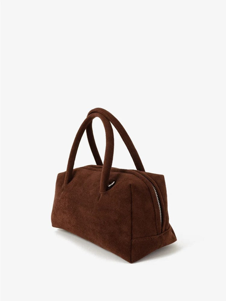 Tory Suede Crossbody Bag - Brown