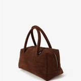 Tory Suede Crossbody Bag - Brown