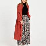 Jacinta Oversized Cable Knit Cardi - Rosewood