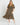 Tegan Shirred Midi Dress - Black Floral Ditsy