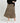 Tegan Tiered Boho Midi Skirt - Black Floral Ditsy