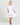 Ruby Balloon Sleeve Tie Neck Tiered Cotton Midi Dress - White