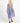 Lydia Shirred Back Midi Dress - Navy Stripe