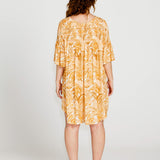 Portia Relaxed Smock Mini Dress - Palm Spring Yellow
