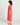 Francesca Puff Sleeve Tie Front Linen-Blend Midi Dress - Pink