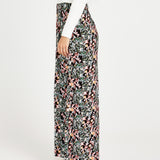 June Wide Leg Elastic Waist Pant - Patchwork Floral Black Multi
