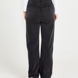 Emerald High Waisted Wide Leg Jeans - 82 Wash Black