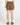 Amber Elastic Waist Drawstring Cotton Short - Chocolate Brown - Sass Clothing