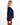 Brigitte Shirred Shoulder Top - Navy - Sass Clothing