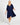 Brigitte Tiered Dress - Navy - Sass Clothing