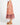 Dawn Tiered Elastic Waist Boho Midi Skirt - Batik Paisley Print in Orange/Pink - Sass Clothing