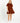 Lilah Tiered Cord Mini Dress - Amber Brown