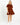 Lilah Tiered Cord Mini Dress - Amber Brown